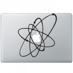 Atoms (2) MacBook Decal Black Decals